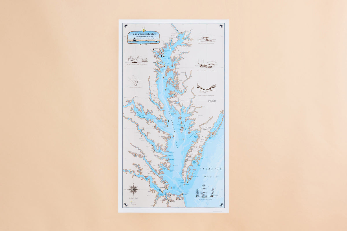 The Original Chesapeake Bay Chart – Sealake Products LLC